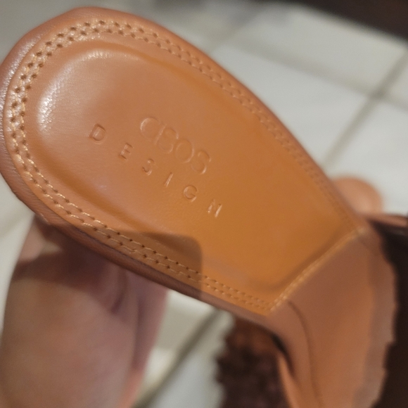 Asos Sexy Tan High Heeled  Mules - Picture 7 of 10